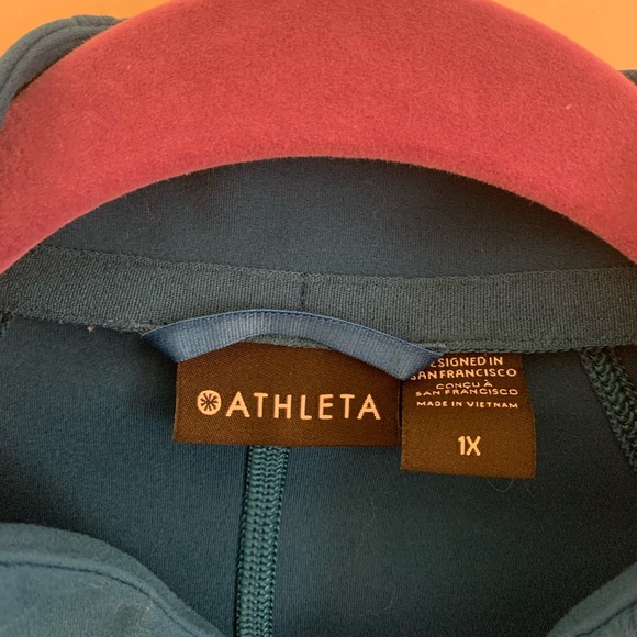 Athleta Salutation Jacket Blue size 1X - Picture 3 of 3